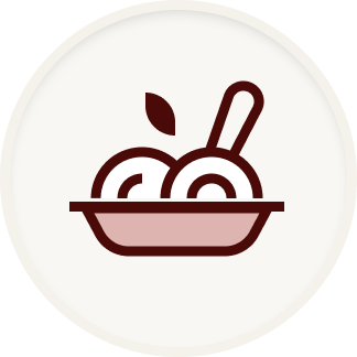 grahique plat de nourriture