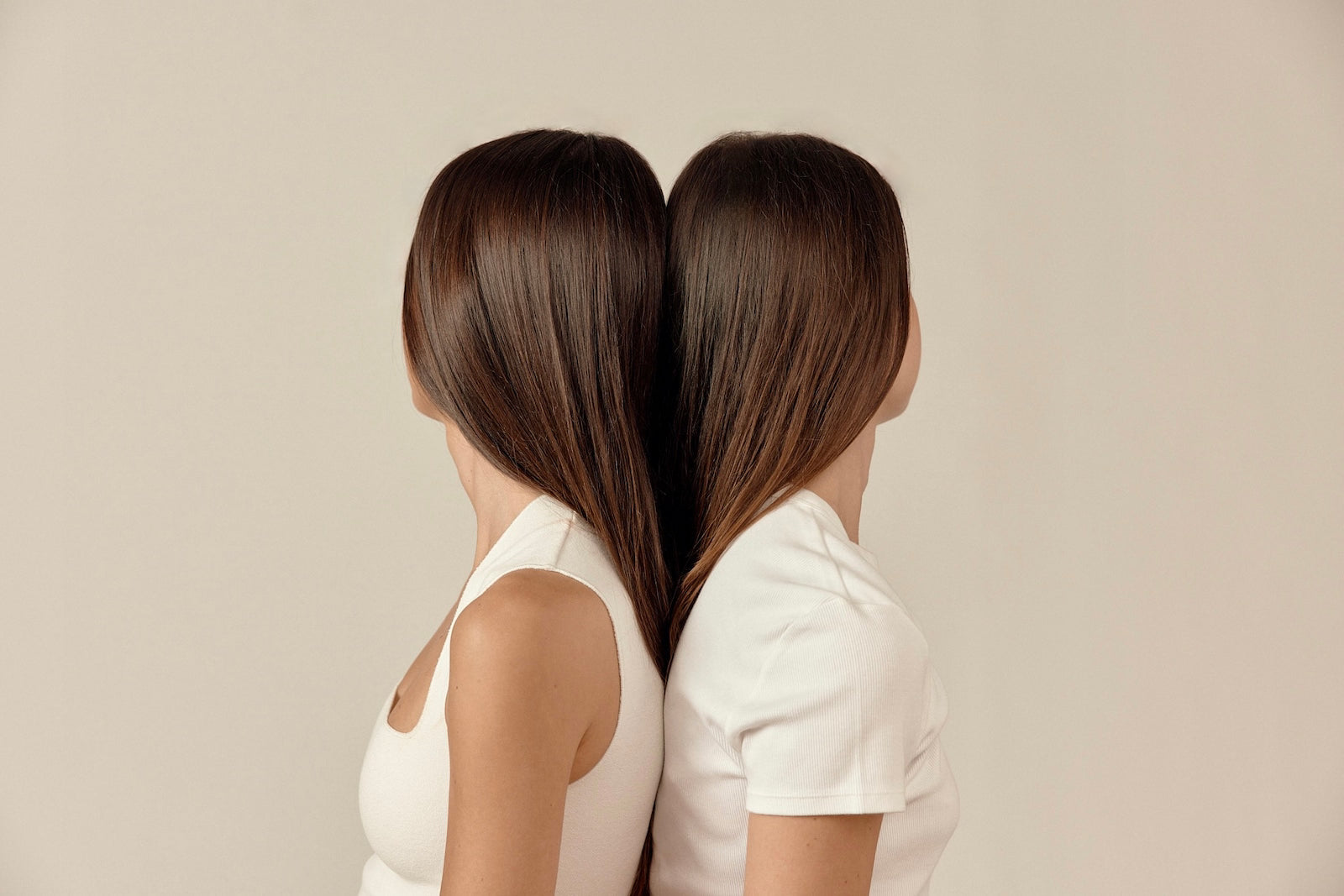 Cheveux deux femmes de dos