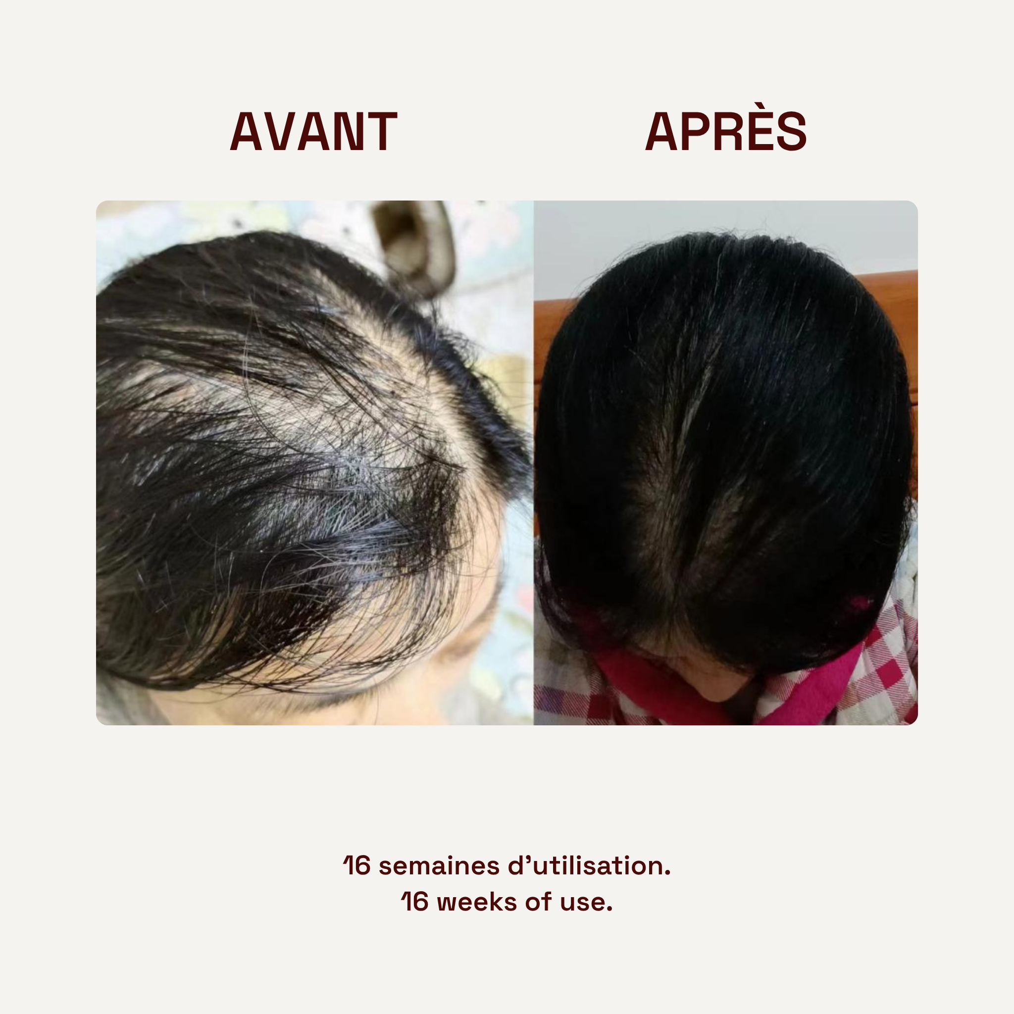 avant/après cheveux