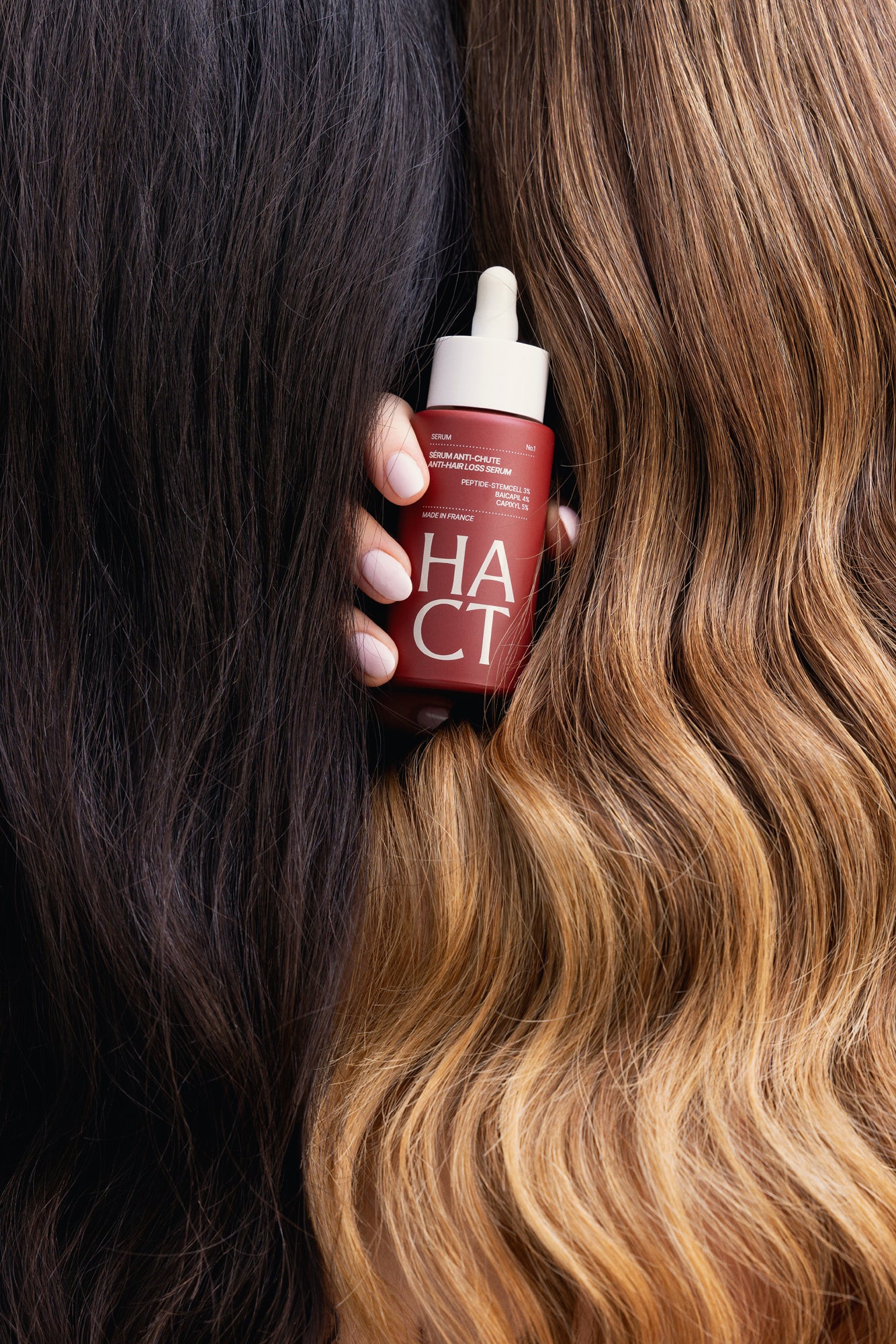 sérum avec cheveux 